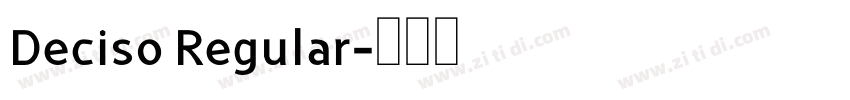 Deciso Regular字体转换